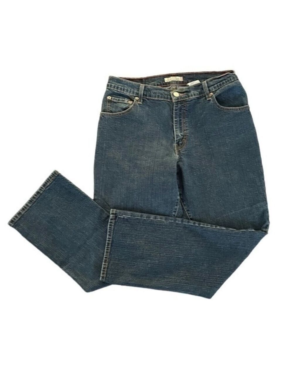 Levi’s Vintage 350 Relaxed Bootcut Medium Wash Blue Jean Denim Pants 12 Petite